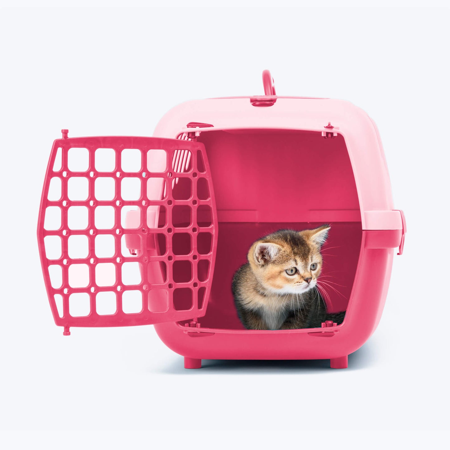 Large plastic carrier cage for cats and dogs