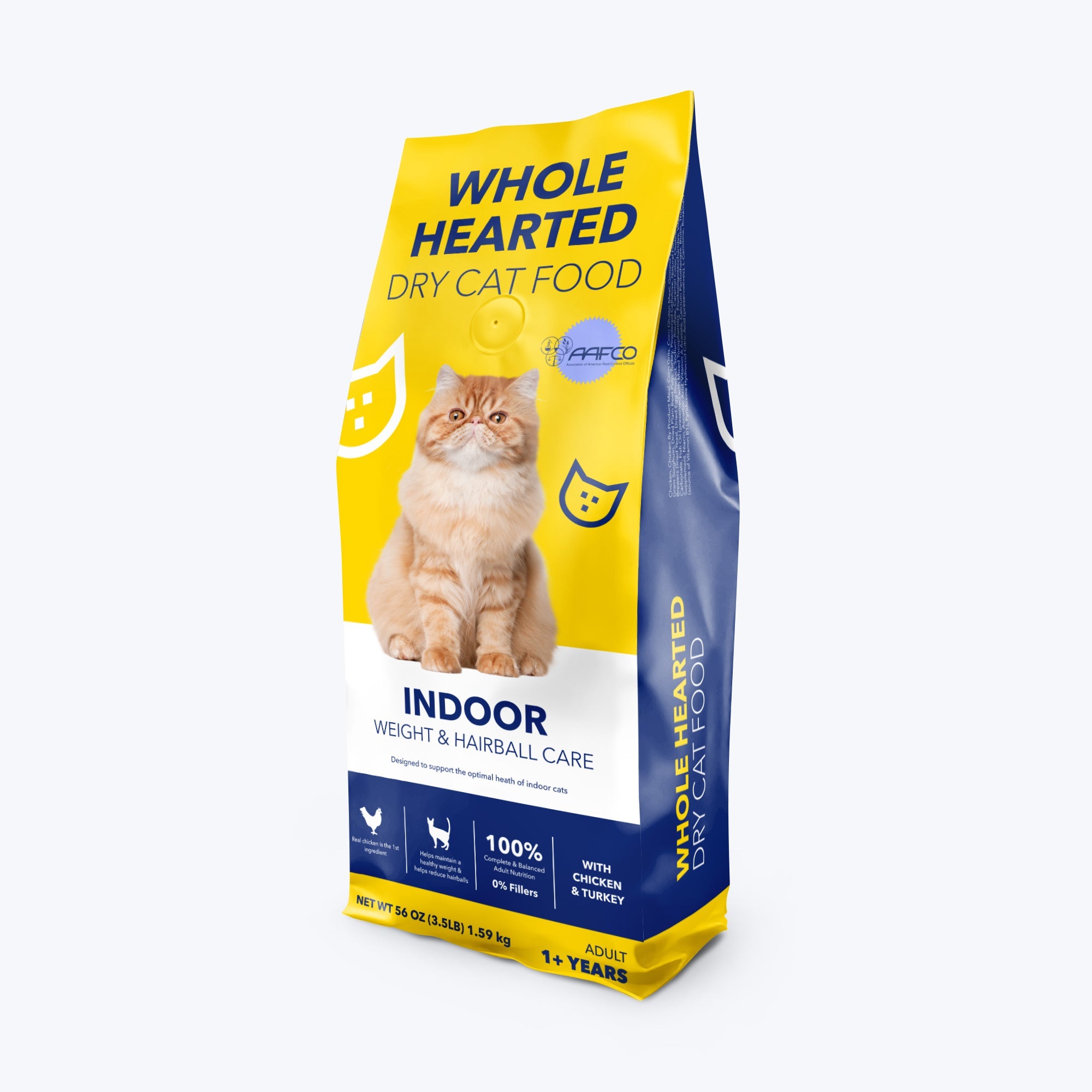 Whole hearted dry cat food minion theme vertical