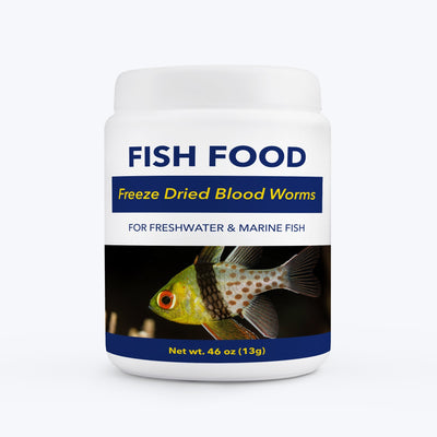 Freeze dried blood worms